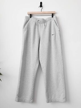 Vintage 90's Nike Small Swoosh Logo Wide Leg Sweatpants